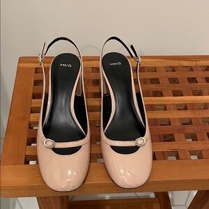 Mango Women's Blush Slingback Heels